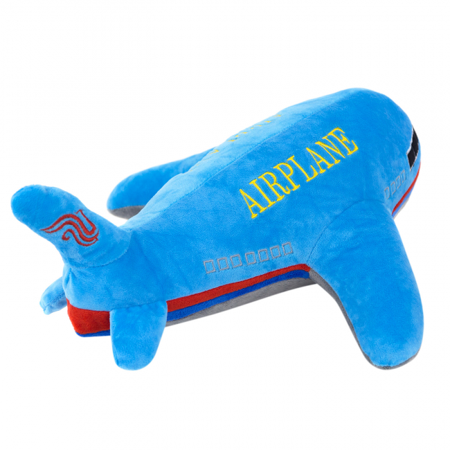 Игрушка-подушка "Самолет" (синий) 40см