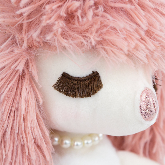 Игрушка-подушка "Собачка-красотка Белла" розовая 42 см