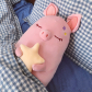 Игрушка-подушка "Свинка со звездой" (розовая)