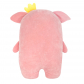 Игрушка-подушка "Свинка в короне" (розовая)