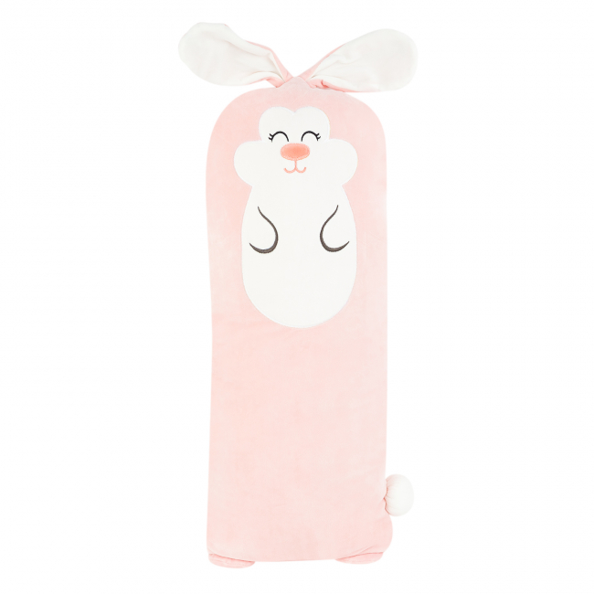 Игрушка-подушка "Заяц сосиска" (розовый) 75см