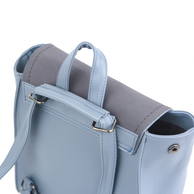 Рюкзак с ремешками (голубой)
