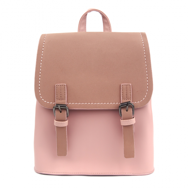 Рюкзак с ремешками (розовый)
