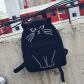 Рюкзак с ушками "Кот" (черный)