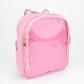 Рюкзак с ушками прозрачный (розовый)