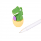 Ручка "Динозавры в скорлупках" зеленые