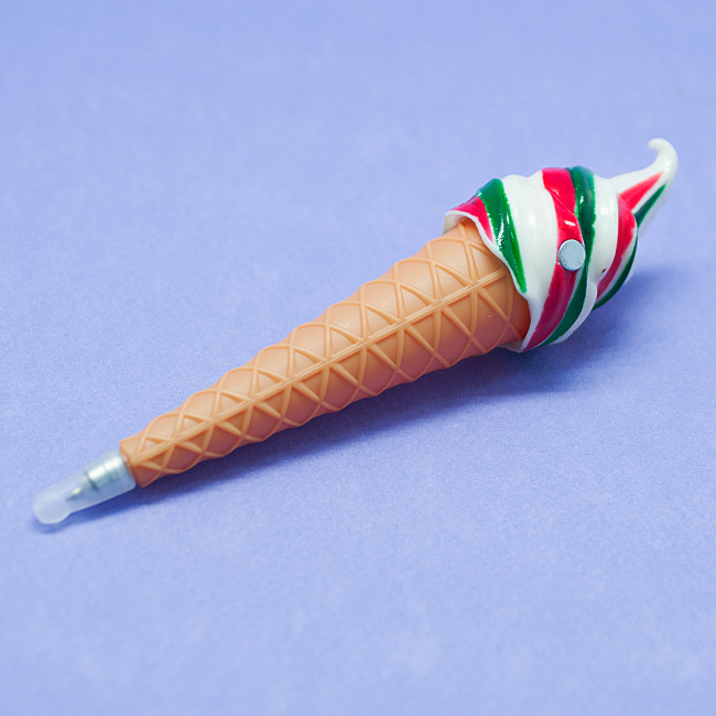 Ручка "Ice Cream" (красно-зеленая)
