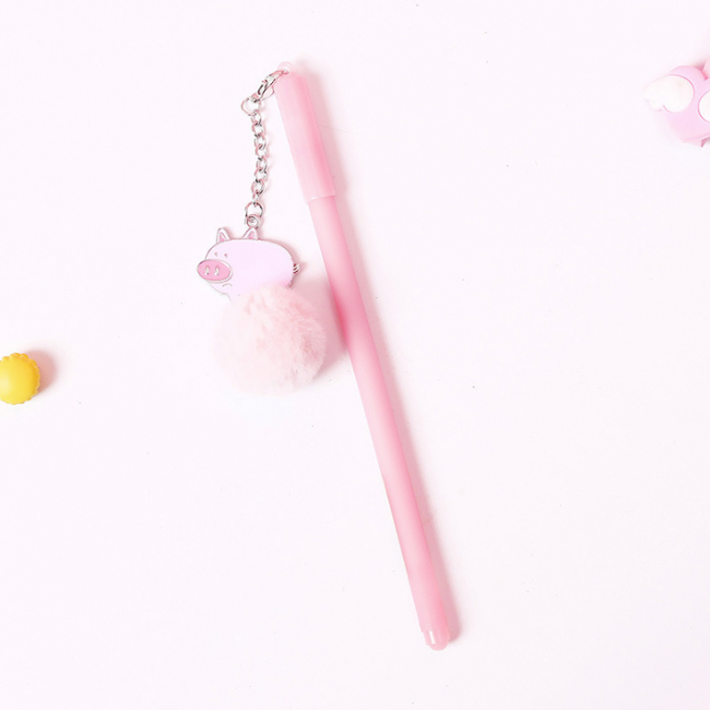Ручка "Piggy & fur" (розовая)