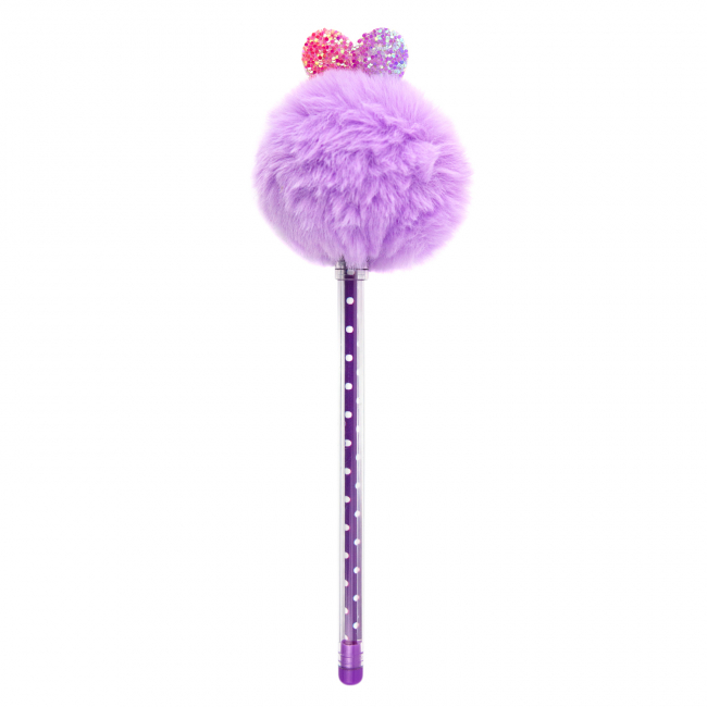 Ручка "Pom Pom" (фиолетовая с сердечком)