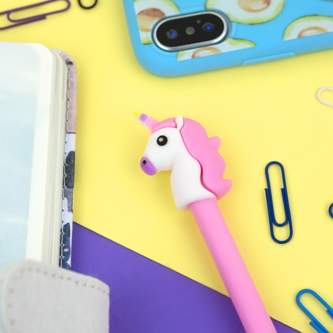 Ручка "Unicorn emoji" (розовая)