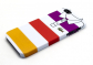 Чехол для iPhone 5/5s "Purple, red, yellow stripes", серия "Sports shirt"
