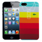 Чехол для iPhone 5/5s "Rainbow stripes", серия "Sports shirt"
