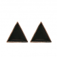 Серьги-гвоздики "Triangle" (черные)