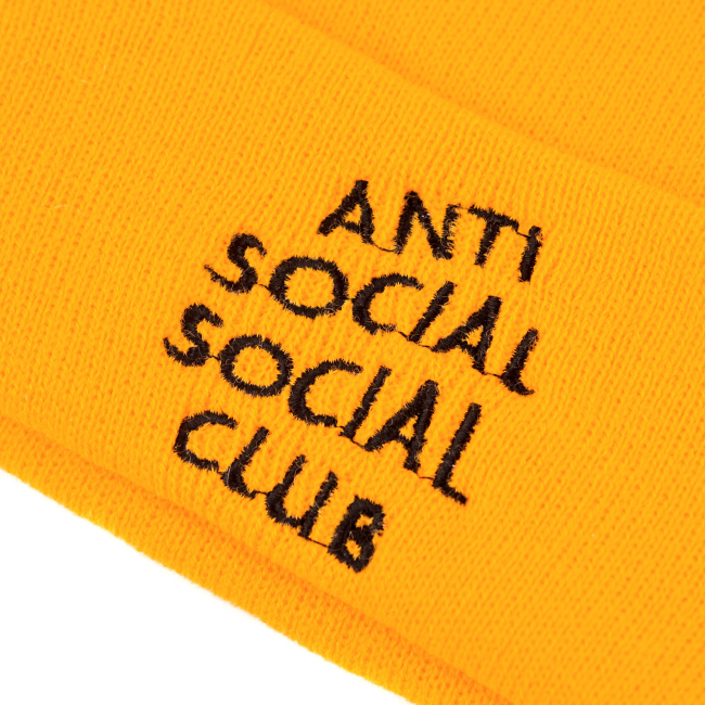 Шапка "Anti social" (желтая)
