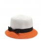 Шляпа "Summery" (белая с оранжевым)