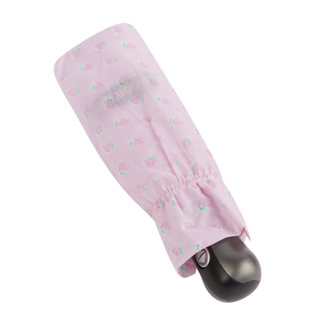 Зонт складной "Клубника на розовом"