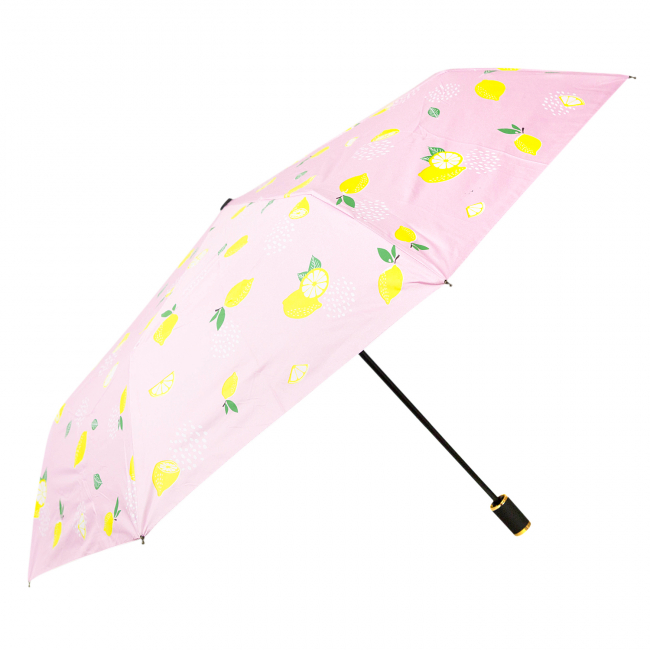 Зонт складной "Лимонный" (розовый)
