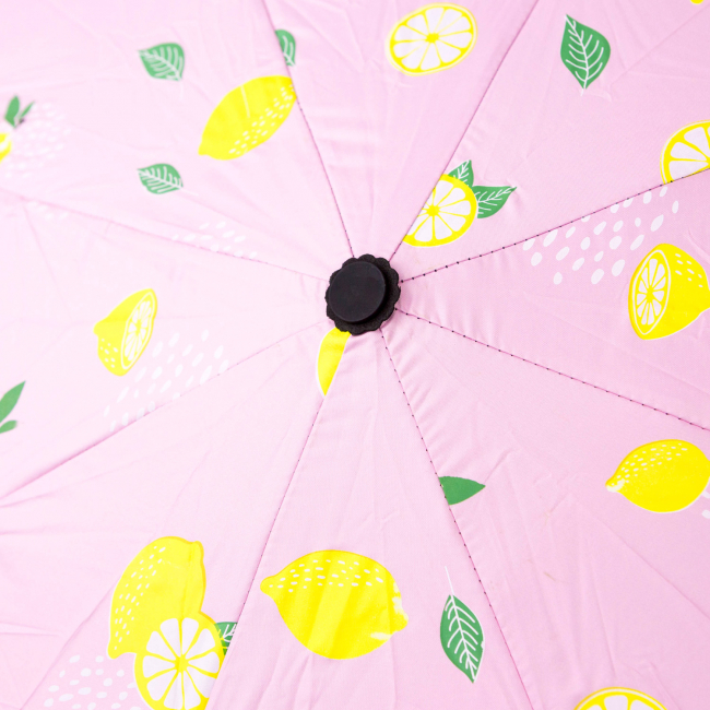 Зонт складной "Лимонный" (розовый)