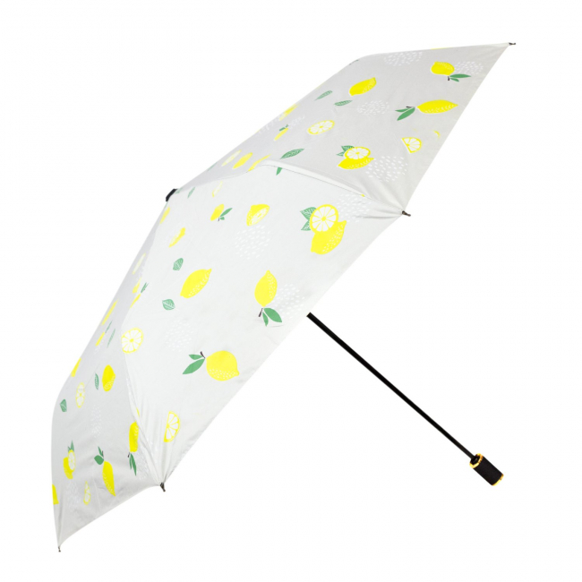 Зонт складной "Лимонный" (серый)