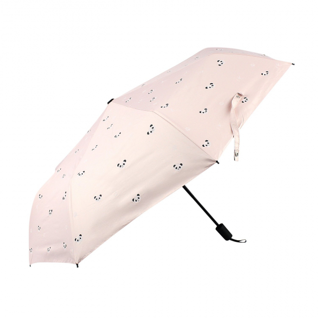 Зонт складной "Панды" (розовый)