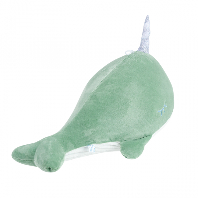 Игрушка-подушка "Кит" (зеленый) 45см