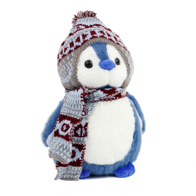 Игрушка-подушка "Пингвин" (синий) 25см