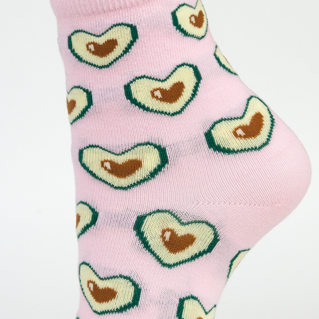 Носки "Любимое авокадо" розовые, разм.35-39