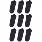 Носки мужские короткие хлопковые, набор из 9 пар (серый)