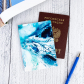 Обложка для паспорта "Абстракция океан"