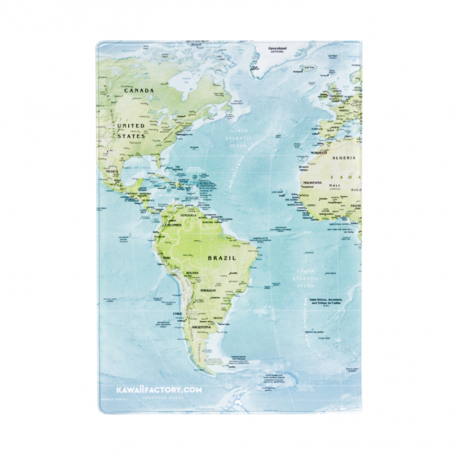 Обложка для паспорта "Карта мира"