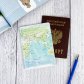 Обложка для паспорта "Карта мира"