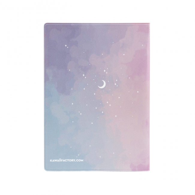 Обложка для паспорта "Космос" розово-голубой