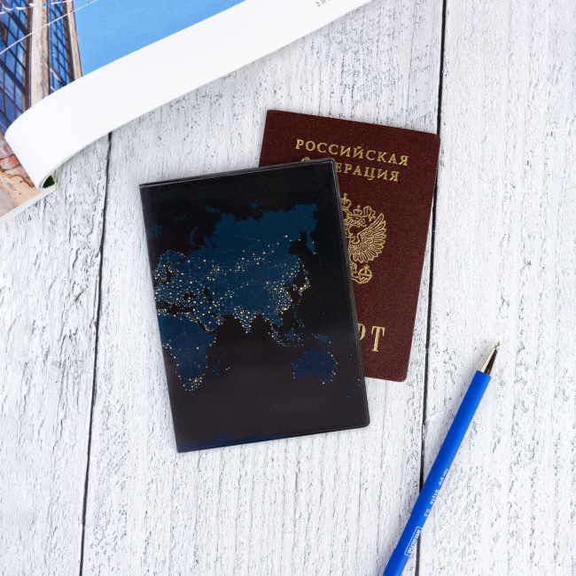 Обложка для паспорта "Night map"