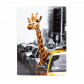 Обложка для паспорта "Жираф в такси"