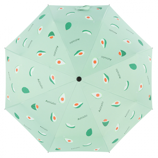 Зонт складной автомат "Авокадо" (зеленый)