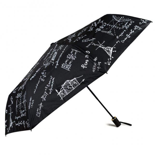 Зонт складной "Формулы" (черный)