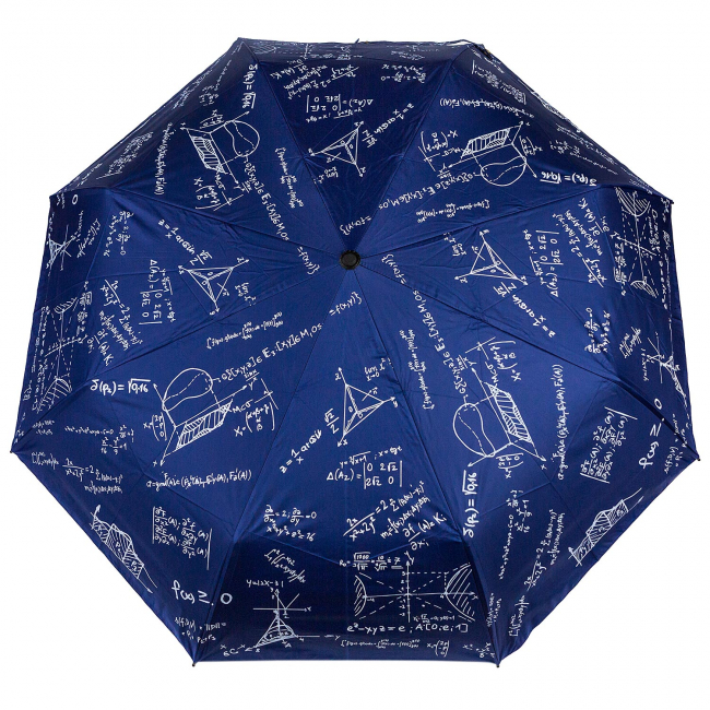 Зонт складной "Формулы" (синий)
