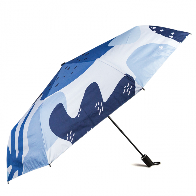 Зонт складной "Тропики" (бело-голубой)