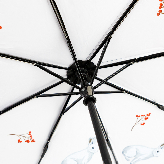 Зонт складной "Зайки" (белый)