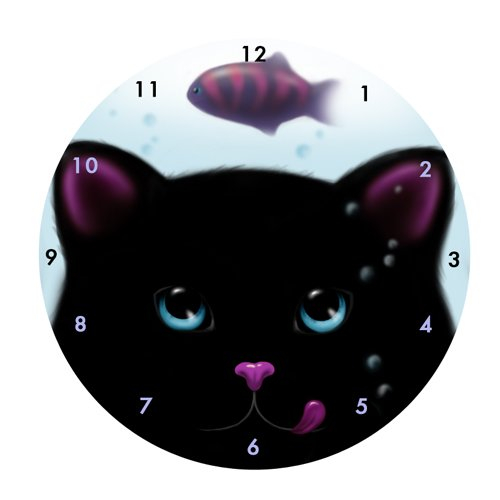Часы силиконовые "Cat's Dream" (черные)
