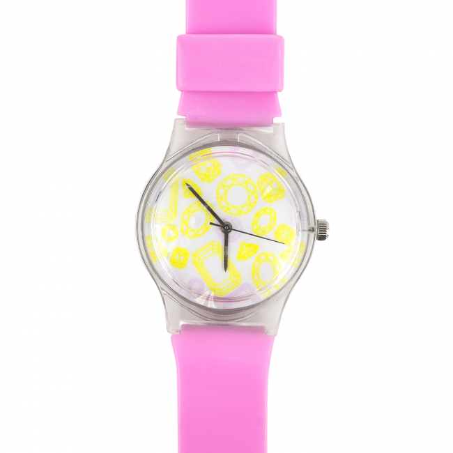 Часы Tempo "Бриллианты" (розовые)