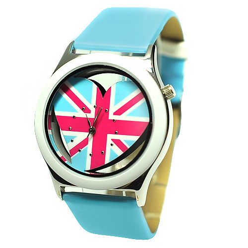 Часы "UK Love" (голубые)