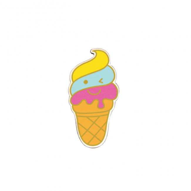 Значок "Радужное мороженое"