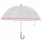 Зонт "Прозрачный" (розовая окантовка)