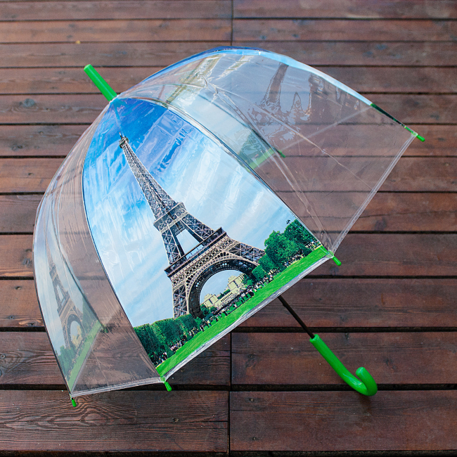 Зонт прозрачный "Paris Day"